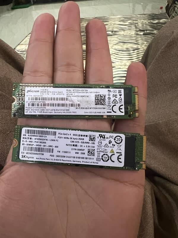 NVME 256GB CARD for laptop 0