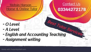 O level A level Law - English and Accounting Tutor- Assignment writin