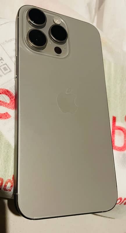 iphone 15 pro max natural titanium 256 GB ( non pta fu) 2