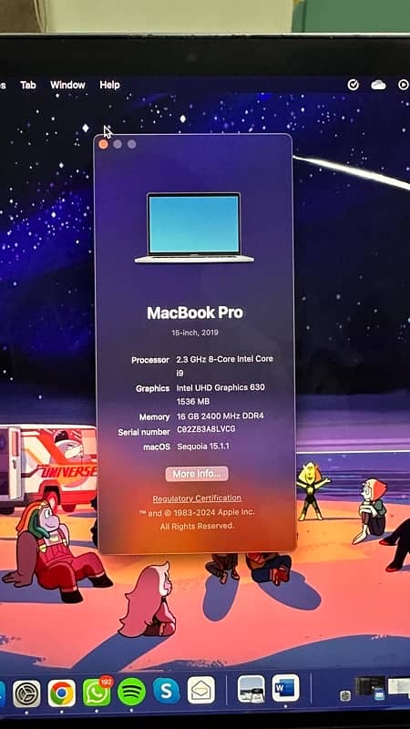 Macbook pro 2019 15inch 3