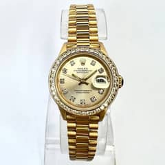 Rolex Oyster Perpetual Datejust yellow Gold Diamond watch