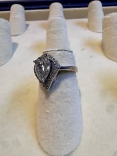 Moissanite stone ring