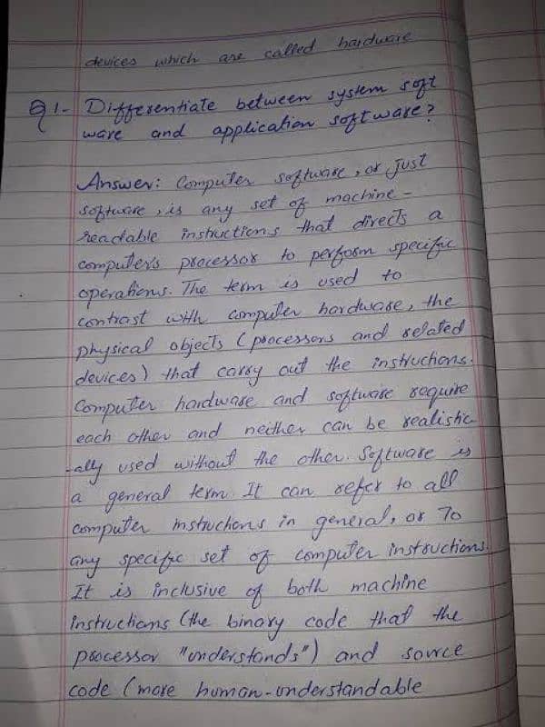 hand written assignment ,notes, assignment,practicals 1