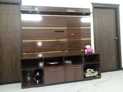 TV unit with 8 spacious shelves for sale