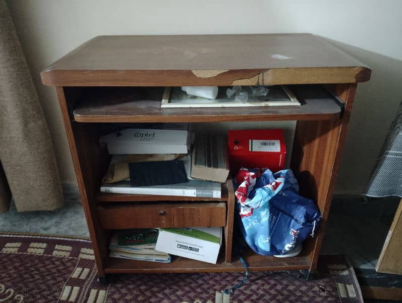 Small Centre Table & Small Study Trolley Good Condition 0