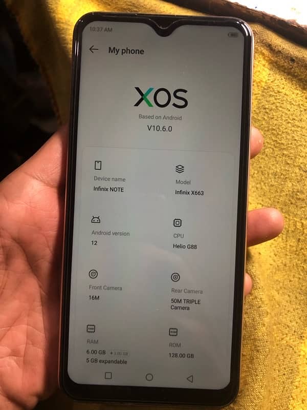 infinix Note x663 6gb 128gb 1