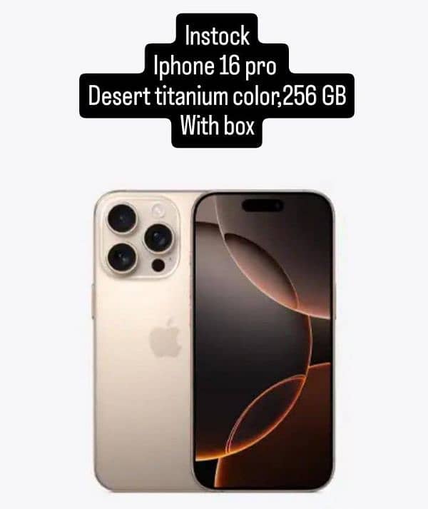 Iphone 16 pro desert titanium 256 GB (Urgent sale) 0