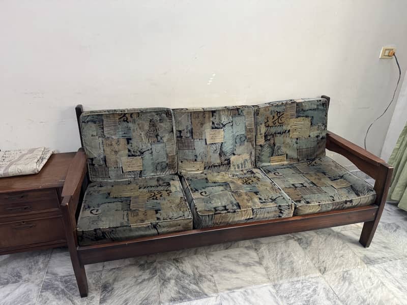 Wooden Sofa for sale. Used Like New. Rs 18,000 0