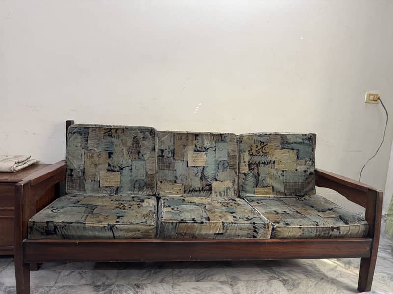 Wooden Sofa for sale. Used Like New. Rs 18,000 3