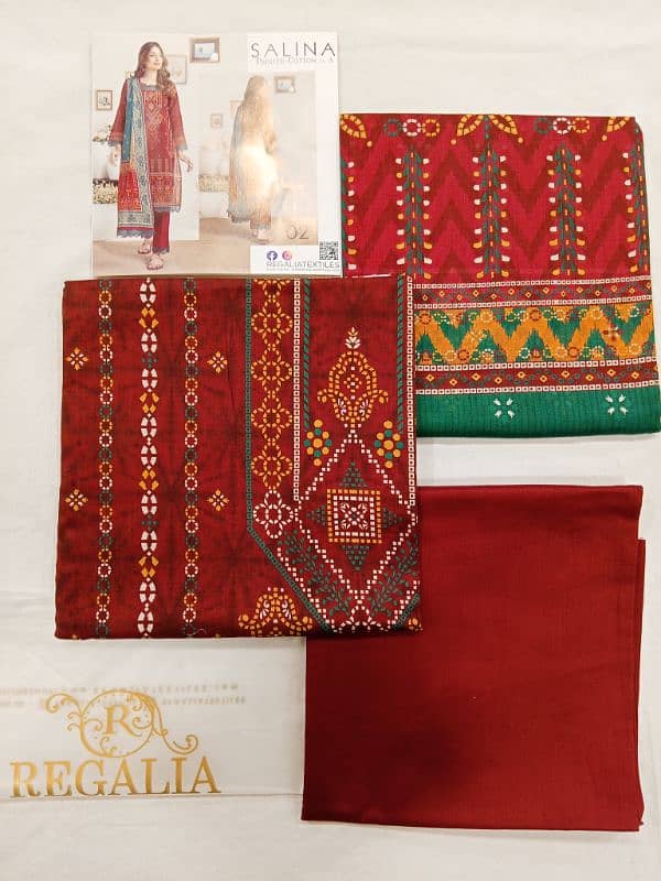 3PC LAWN UNSTITCHED BRANDS COLLECTION 2