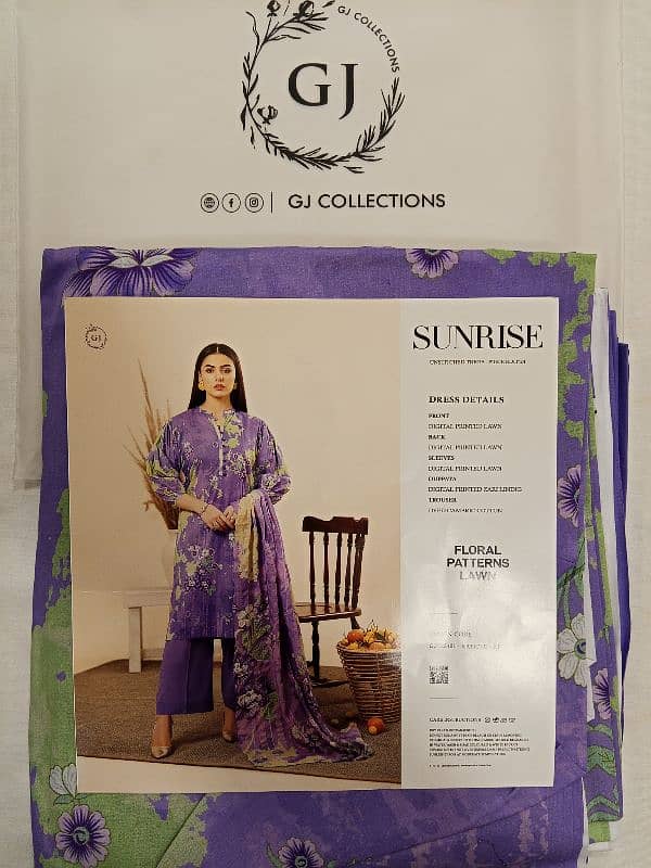 3PC LAWN UNSTITCHED BRANDS COLLECTION 16