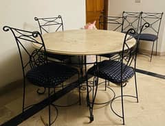 dinning table with six chairs