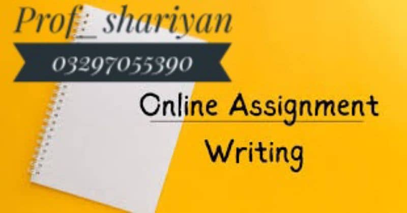 online assignment hand written please contact Whatsapp 03297055390 0