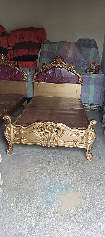 beautiful chinioti single bed 0