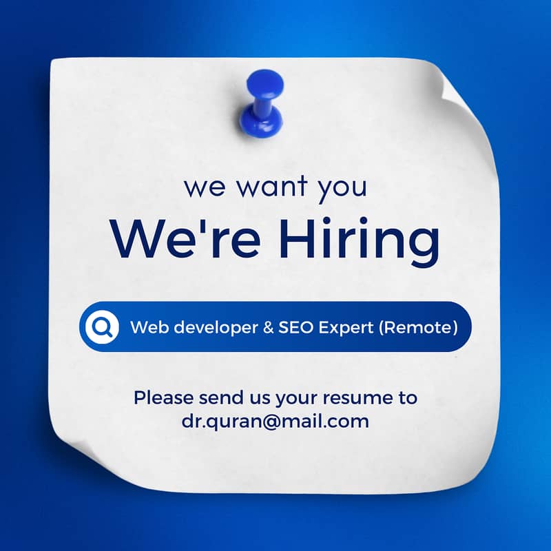 Web Developer & SEO Expert (Remote) 0