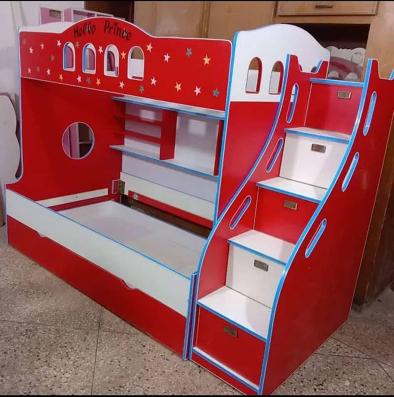 Bunk bed / kids furniture / baby cot / kids bed / 03096188378 7