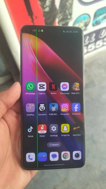 OnePlus 9 pro 12 256 gb double sim approved screen ma miner se line ha 2