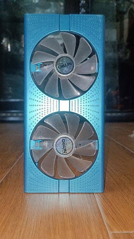 Sapphire Rx 590 blue edition complete body ( front+back plate+fans ) 0