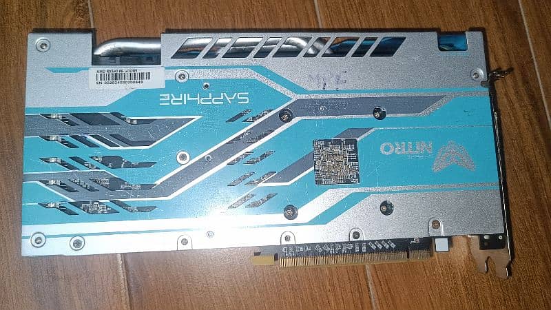 Sapphire Rx 590 blue edition complete body ( front+back plate+fans ) 3