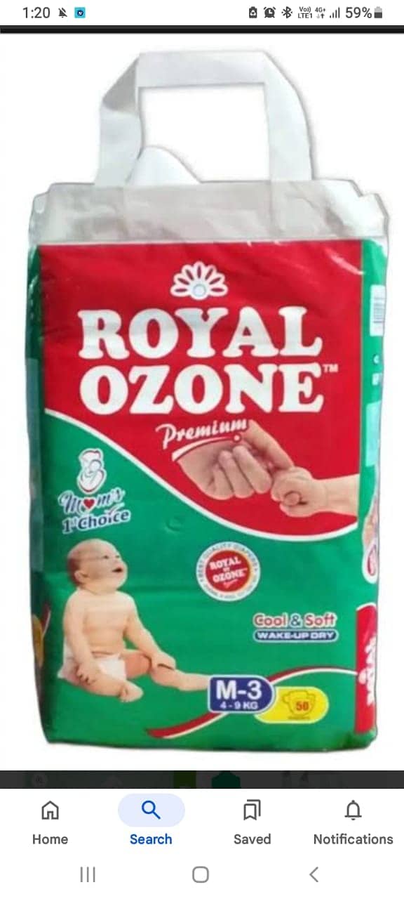 Jumbo Pack Baby Royal Ozone Diaper | Cross Rocket Pampers on Wholesale 0