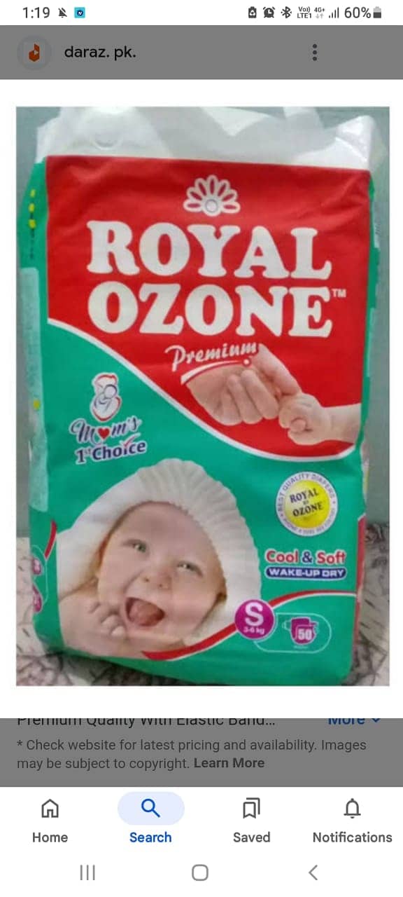 Jumbo Pack Baby Royal Ozone Diaper | Cross Rocket Pampers on Wholesale 2