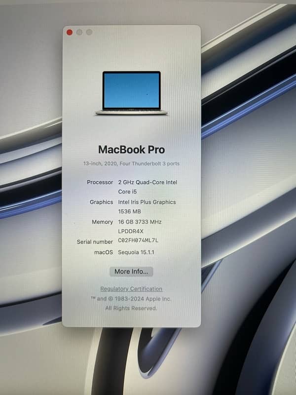 Macbook Pro 2020 16/512 GB 0