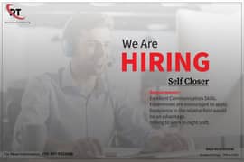 we are hiring call center agent