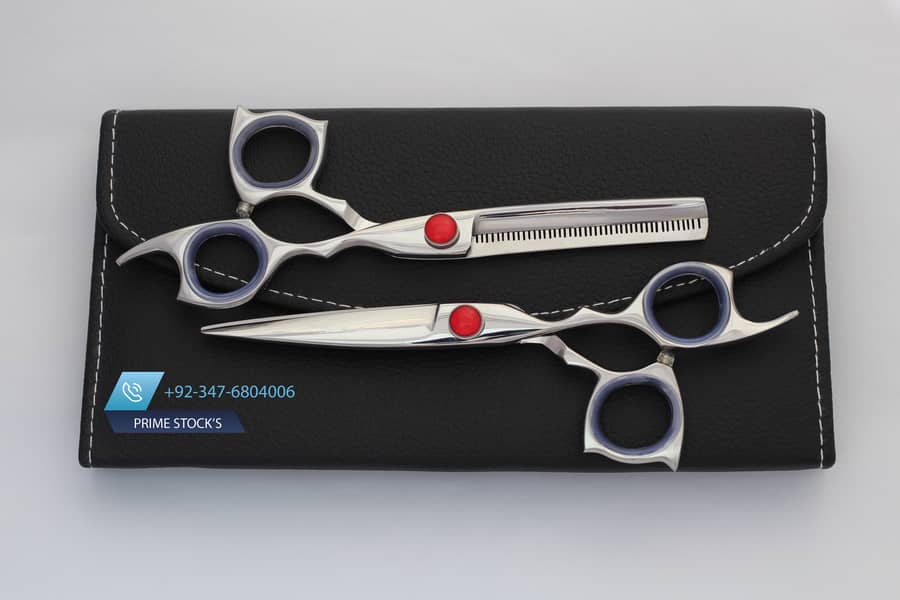 Hair Professional Hairdressing Scissors Thinning Barber scissors set 6