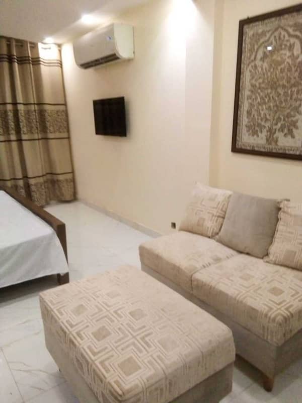 1 Bed Luxury Furnished Studio Apartment Available For Rent in Sector F Bahria Town Lahore 3