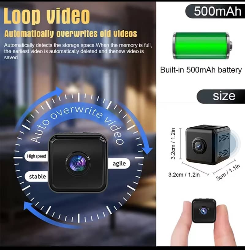 Mini CCTV full HD 0