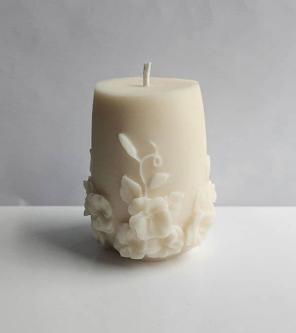 Rattan flower candle 0