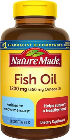 NATURE MADE FISH OIL 1200 MG SOFTGELS