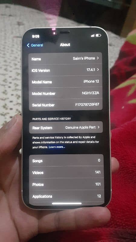 iphone 12 128gb non pta 4month sim time  full lush condition 6