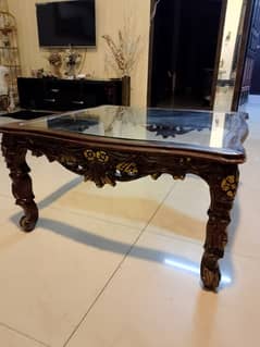 3 pieces centre table and side tables