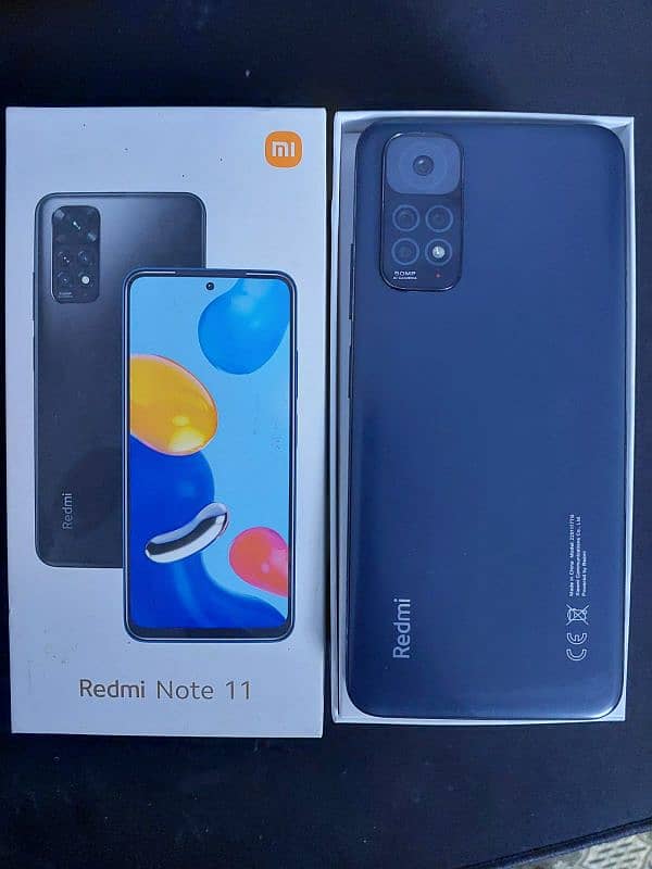 Redmi Note 11 with box and Charger 1