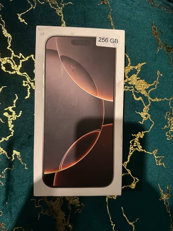 iPhone 16 Pro Max 256gb Back Break 4 months sim time with Box 2