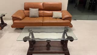 imported , pure leather sofa from China . Two , 3 seatets