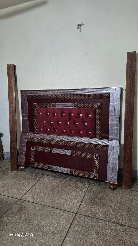 King bed wood  made 2