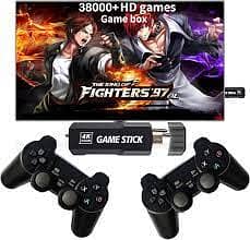 X2 64GB PLUS RETRO 3D 32000+ VIDEO GAMES 4K HD OUTPUT GAME STICK WITH 14