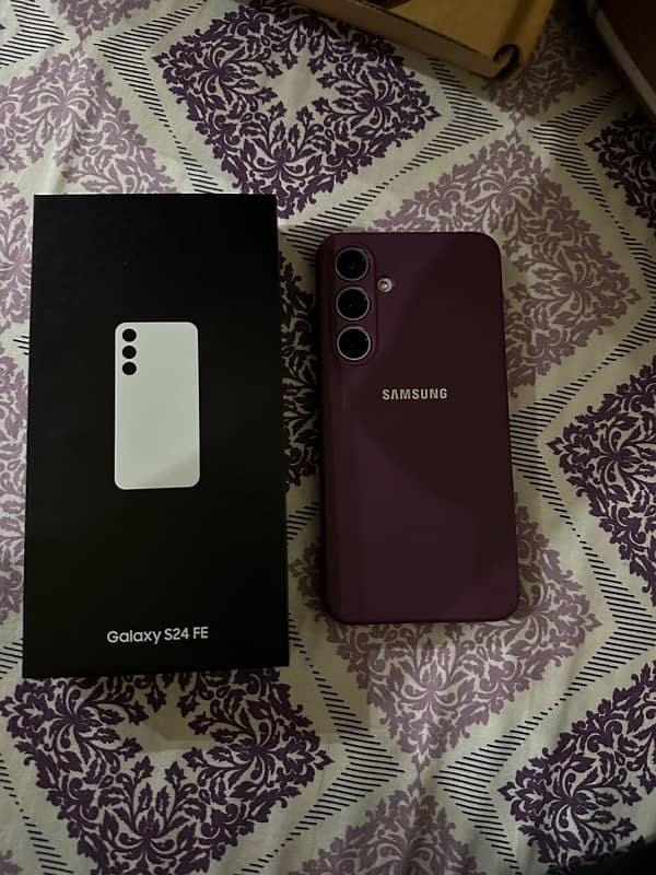 s24 FE 256gb Open box grey colour 0