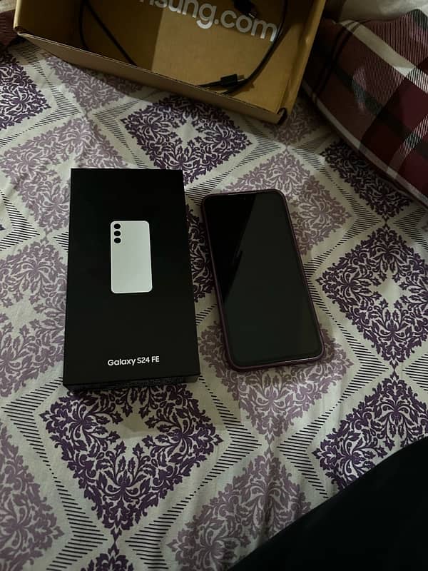 s24 FE 256gb Open box grey colour 1