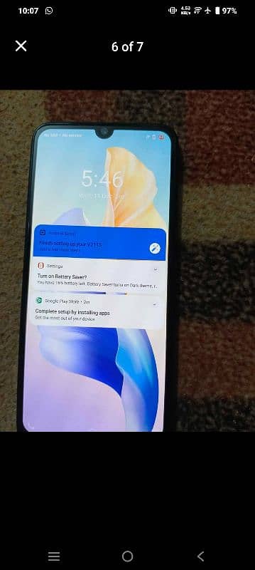 vivo v23e 8+4 ram 256gb only mobile halka sa shade hai oper 1