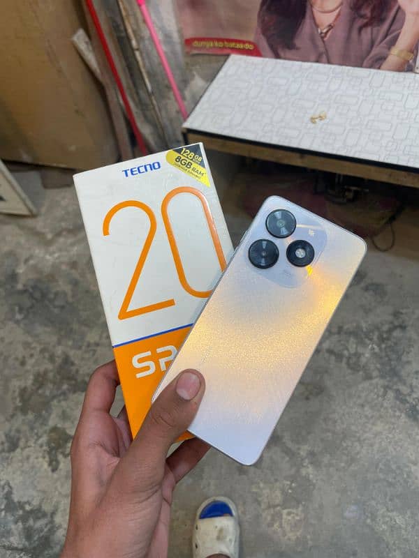 Tecno spark 20c 8ram 128Memory with box (Final price)ha  No chaska 1