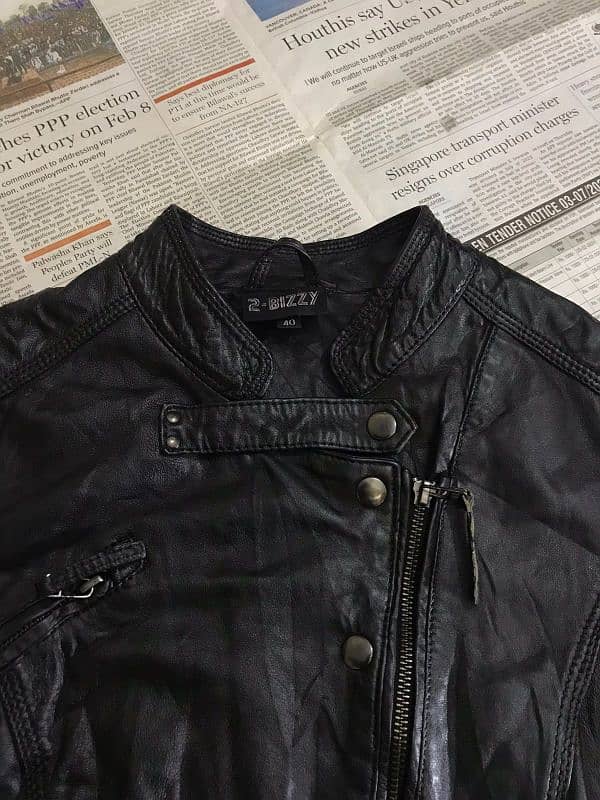 Bizzy Leather jacket with tag 2