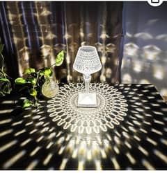 (nw00020) Rose Diamond Table Touch Lamp Crystal Usb Chargeable