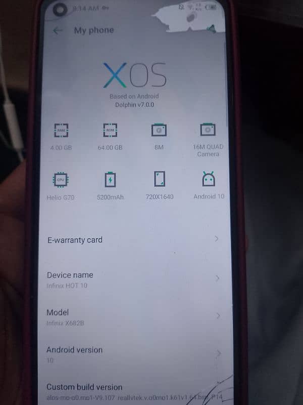 Infinix Hot 10 ram 4 and 64 storage. Rawalpindi 10