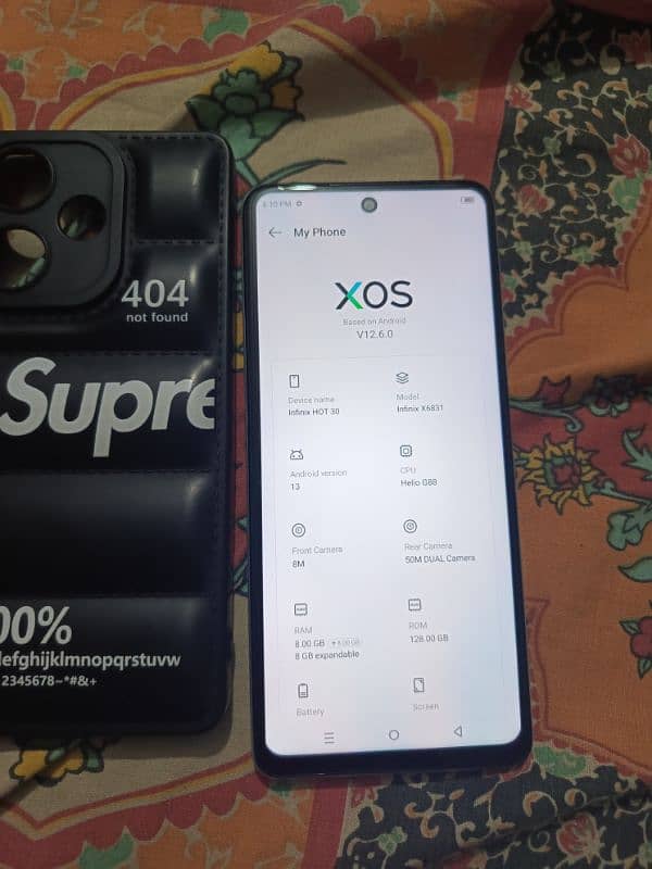 infinix Hot 30 8+8/128 pta approved only mobile 1