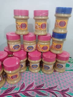 Pure and organic peanut butter 100 percent natural