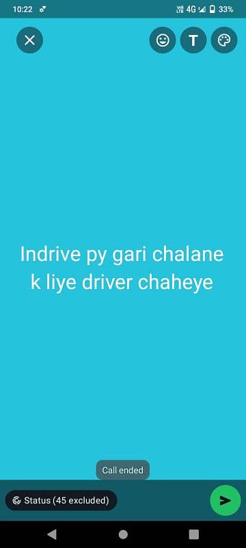 lahore me indrive pe gari chalane k liye driver chaheye 0