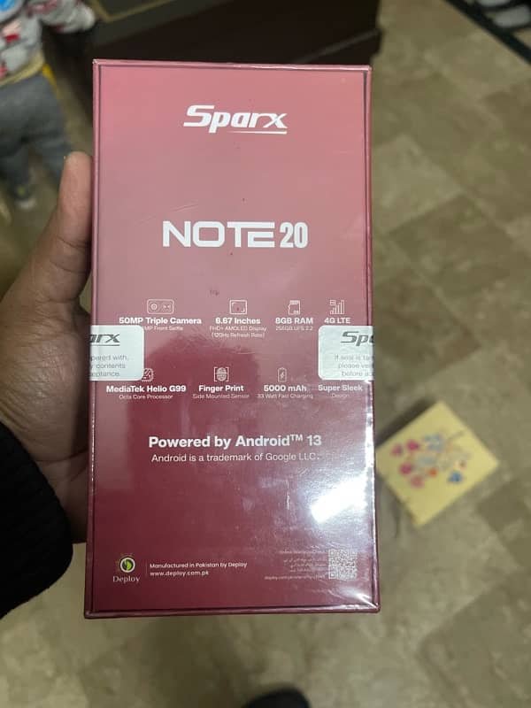 sparkx note 20 3